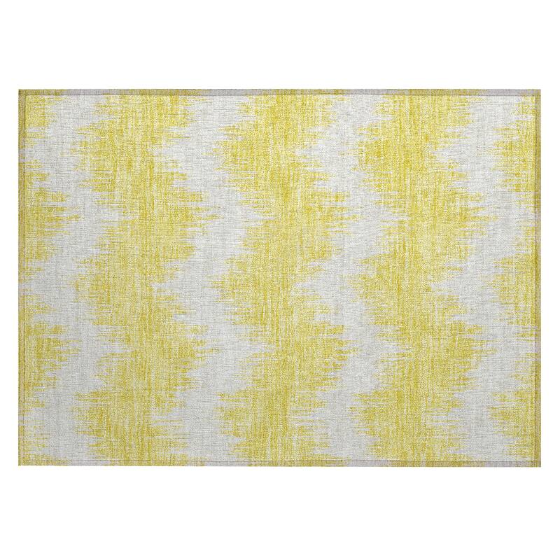 Machine Washable Indoor/ Outdoor Chantille Chevron Modern Rug