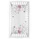 preview thumbnail 2 of 0, Pop Floral Rose Flower Girl Photo Op Fitted Crib Sheet - Blush Pink Teal Turquoise Blue Grey Boho Shabby Chic Modern Watercolor