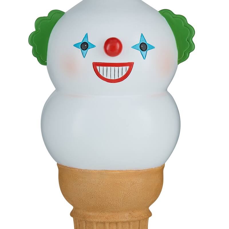 National Tree Company 14" I-Scream Cone, Creepy Clown Halloween Tabletop Decoration - 14 in