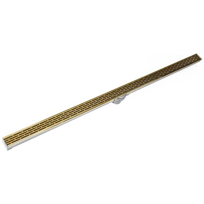 Infinity Drain S-LT 3836 36" Site Sizable Stainless Steel Low Profile - Polished Gold