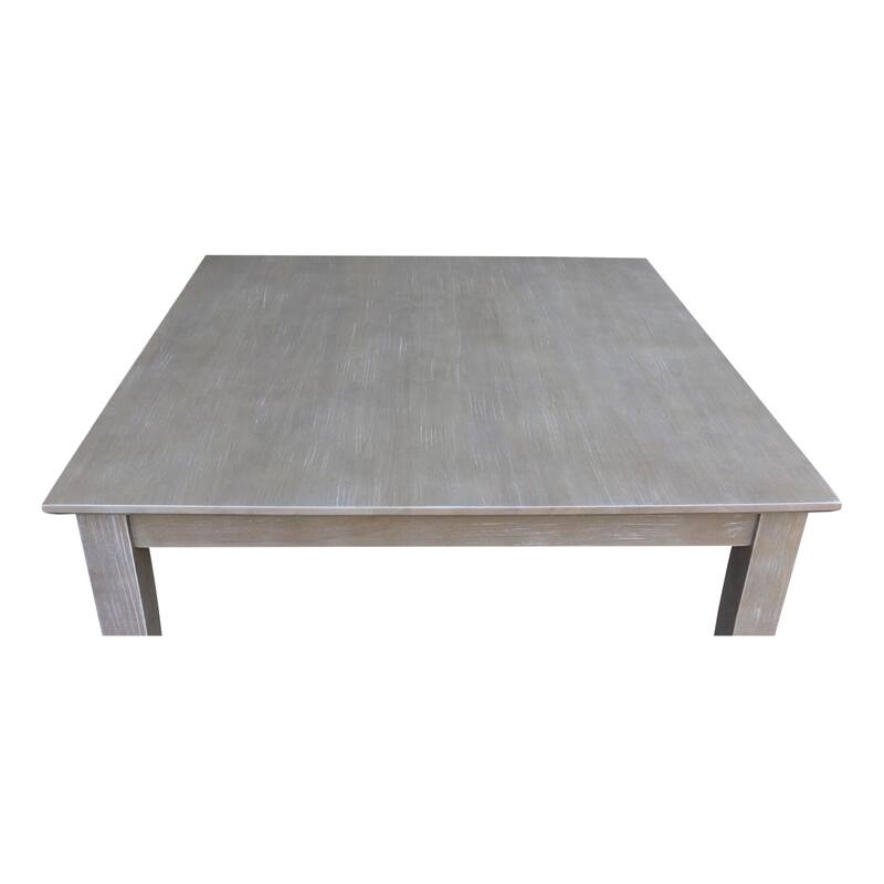 Solid Wood 36" x 36" Table in Washed Gray Taupe - washed gray taupe - washed gray taupe