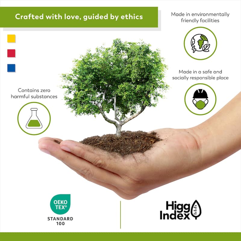 Color Sense 100% Cotton Percale Cool & Crisp 2-Piece Fitted Sheet Set