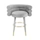 preview thumbnail 13 of 14, Strick & Bolton Laffut Velvet/ Gold Stainless Steel Counter Stool - N/A