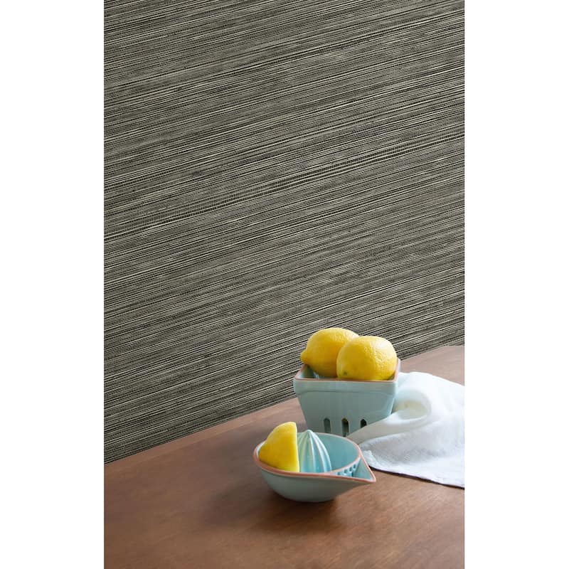 Seabrook Designs Sisal Hemp Embossed Vinyl Unpasted Wallpaper