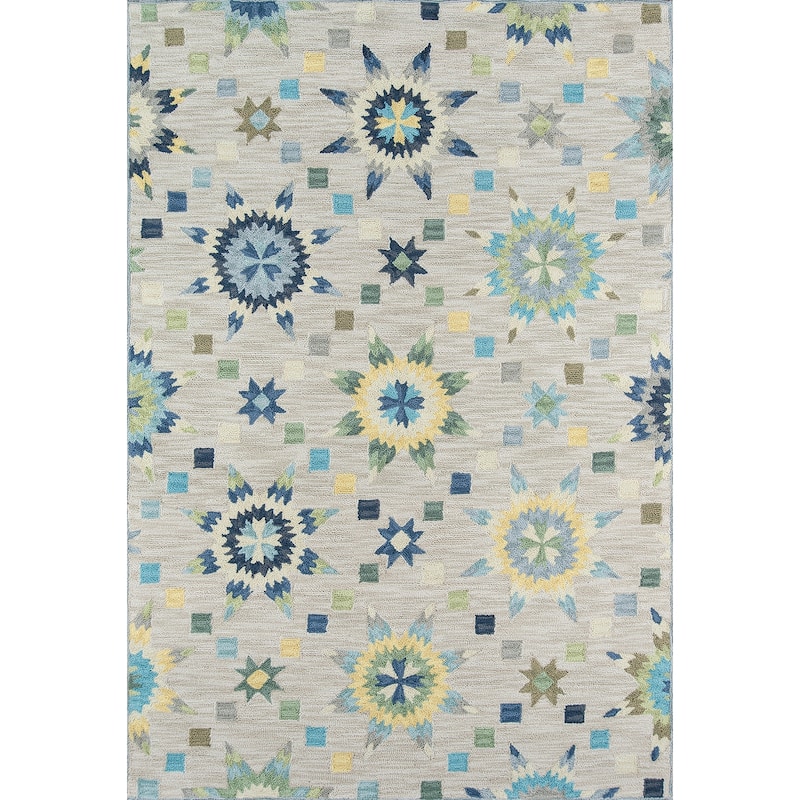 Momeni Summit Hand Hooked Polyester Geometric Area Rug