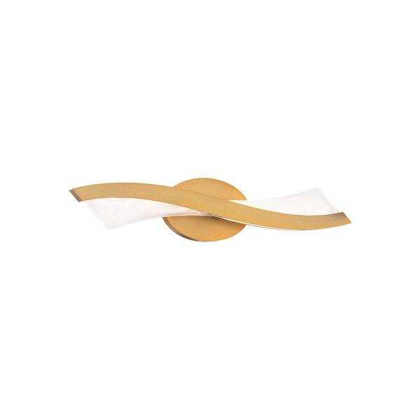 slide 2 of 6, Modern Forms WS-46422 Ascot 22" Wide 3000K LED Vanity Light Aged Brass