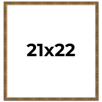 21x22 Frame Gold Kingsley Distressed Solid Wood Picture Frame Width