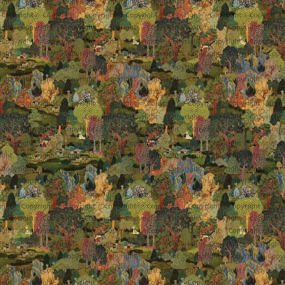 Vintage Woodland Tapestry Wallpaper Mural