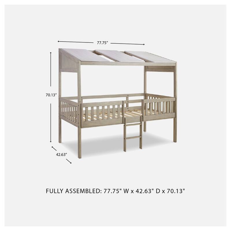 Signature Design by Ashley Wrenalyn Light Brown Twin Loft Bed