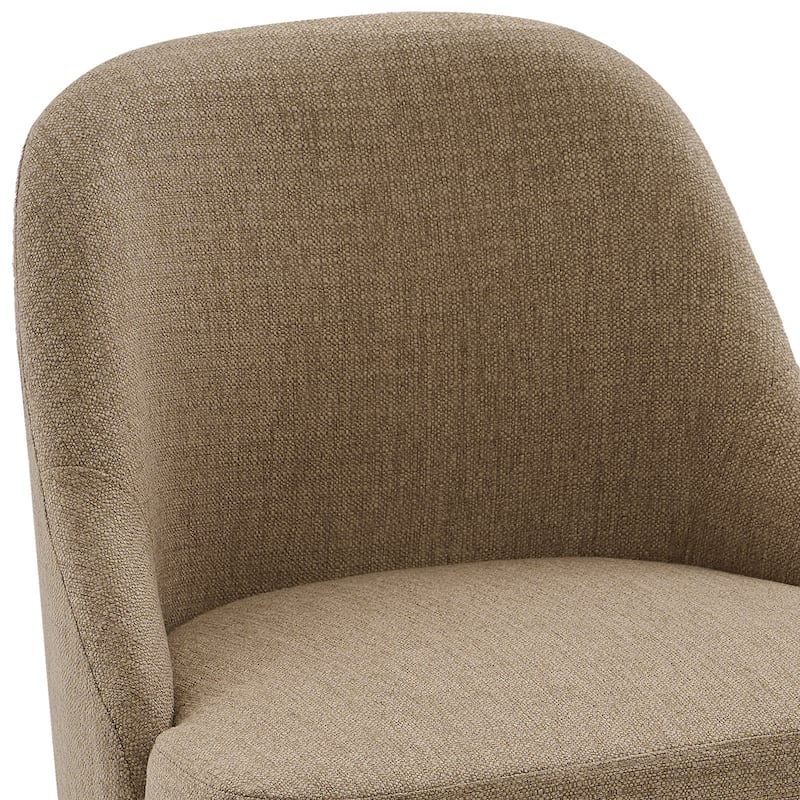 26" Counter Height Swivel Bar Stool, Upholstered Counter Stools - 39.37" (H) x 22.44" (D) x 21.65" (W)