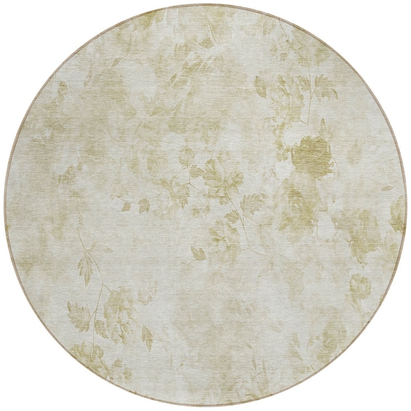 HomeRoots Floral Transitional Rectangle Outdoor Rug