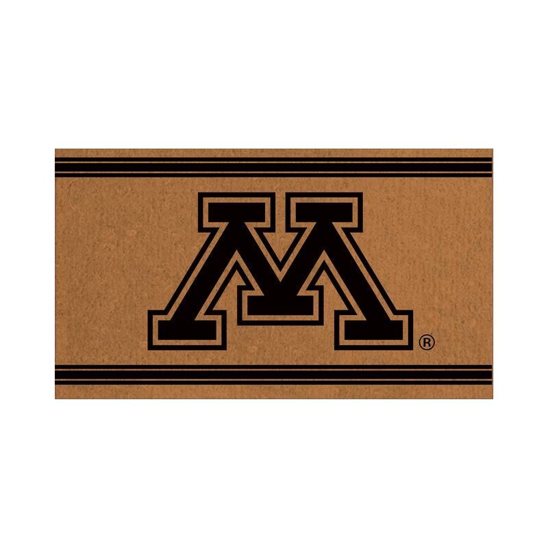 University of Minnesota Monochrome Indoor/Outdoor Coir Door Mat - 28" x 16"