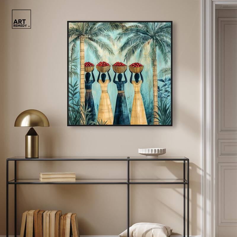 Walk Under Palms Canvas by Art Remedy