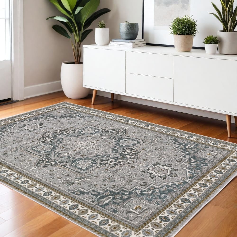HomeRootsMedallion Traditional Runner Area Rug