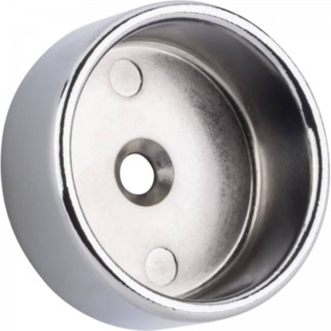 Hardware Resources Closed Press Fit Closet Rod Mounting Bracket for - Polished Chrome