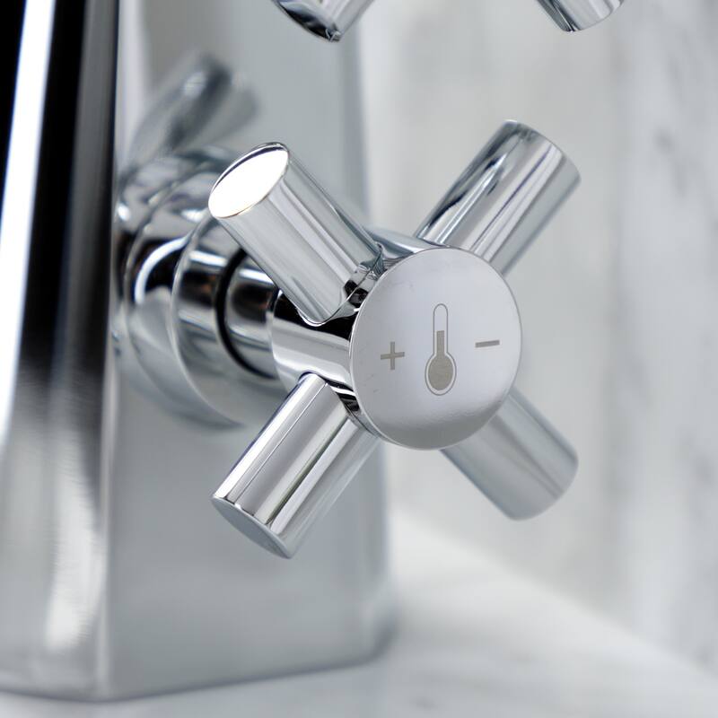 Kingston Brass Constantine Two-Handle 1-Hole Deck Mount Bathroom Faucet with Push Pop-Up