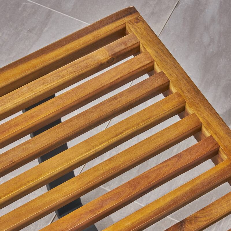 Fresno Outdoor Acacia Dining Bench by Christopher Knight Home