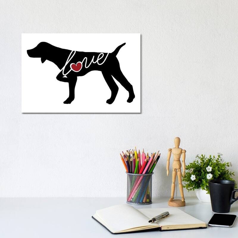 iCanvas "German Shorthaired Pointer Pointing" by Traci Anderson Canvas Print - 8x12x0.75
