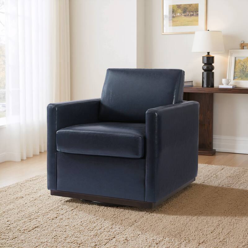 Modern Upholstered Swivel Accent Arm Chair