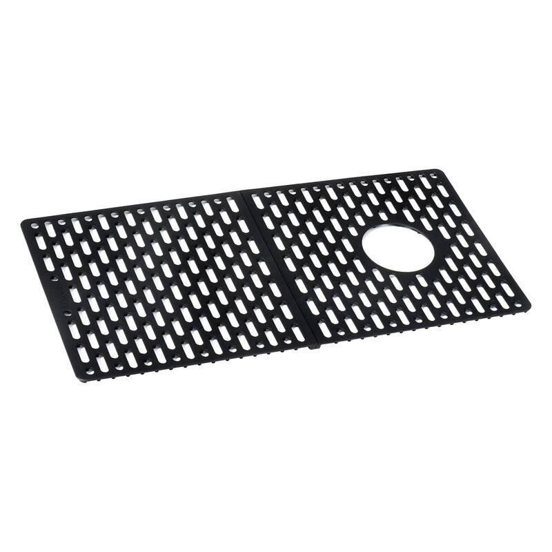 33 in Granite Workstation Matte Black Drop-in Kitchen Sink