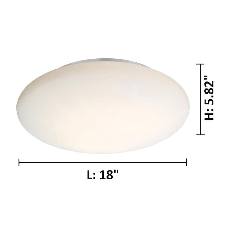 Eglo Ella Ceiling Light with White Finish and Opal Glass