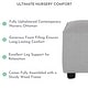 preview thumbnail 16 of 15, Evolur Holland Upholstered Ottoman in Thunder, Foot Rest Stool for Nursing Moms