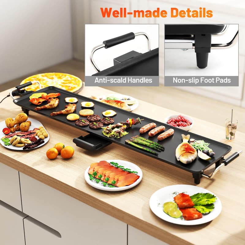 Costway 27" Large Electric Griddle with Adjustable Temperature