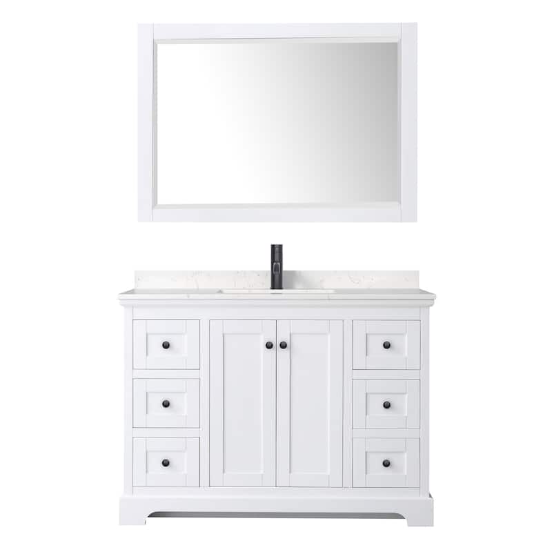 Wyndham Collection Avery 48" Free Standing Single Basin Vanity Set