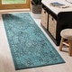preview thumbnail 41 of 62, SAFAVIEH Palazzo Paivikki Modern Oriental Rug 2' x 7'3" Runner - Turquoise/Black - Runner