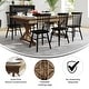 preview thumbnail 4 of 22, 7' x 40" Rectangular Antique Rustic Solid Pine Folding Dining Table