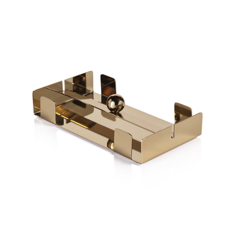 Basso Steel Napkin Holder - Gold - Dinner