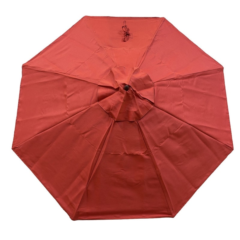 double tier patio umbrella Safavieh 9 ft. Elegant Valance Auto Tilt Red & White color_Timbuk2_2550-55L Includes a crank handle Color:Molded Gloss Maroon Costway 10FT Patio Wooden