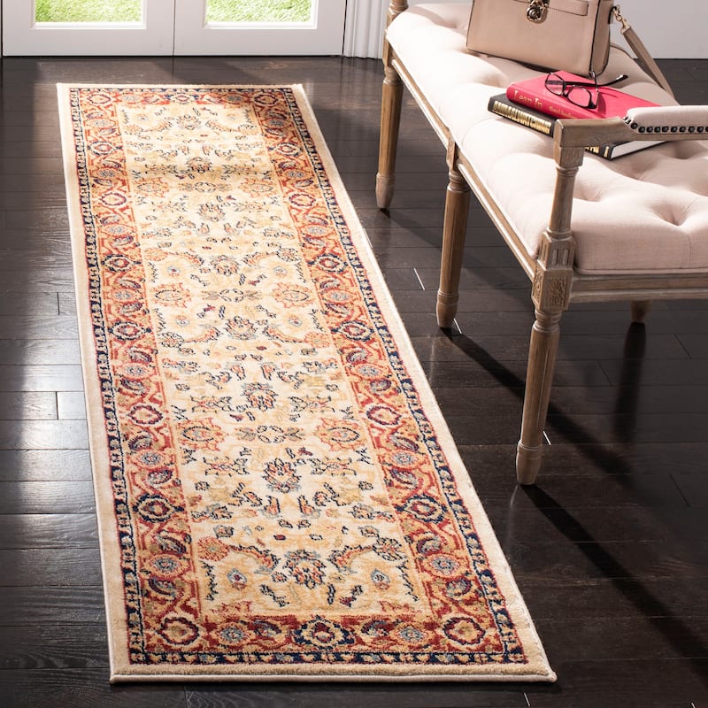 SAFAVIEH Austin Venera Traditional Oriental Rug - 2'3" x 8' Runner - Creme/Red