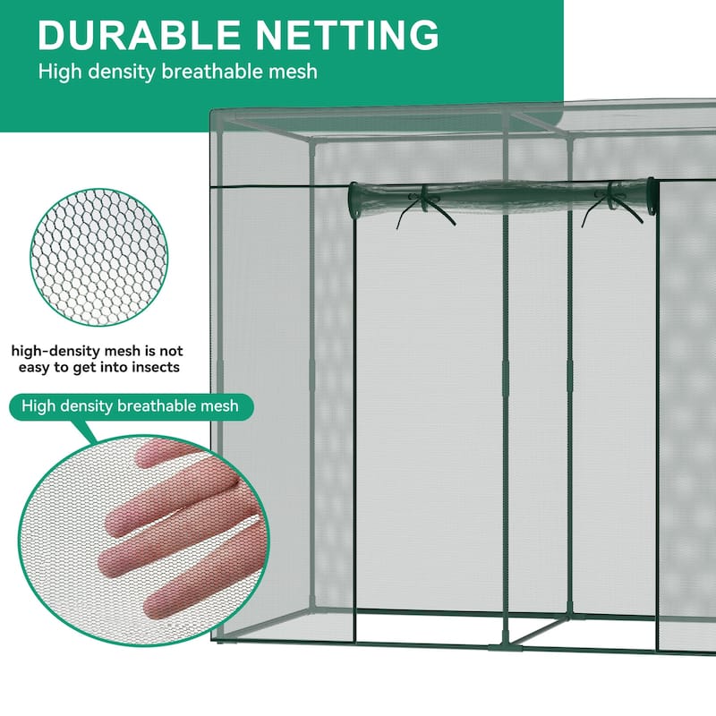 Crop Cages For Garden Plant, Plant Protection Tent With Zippered Door