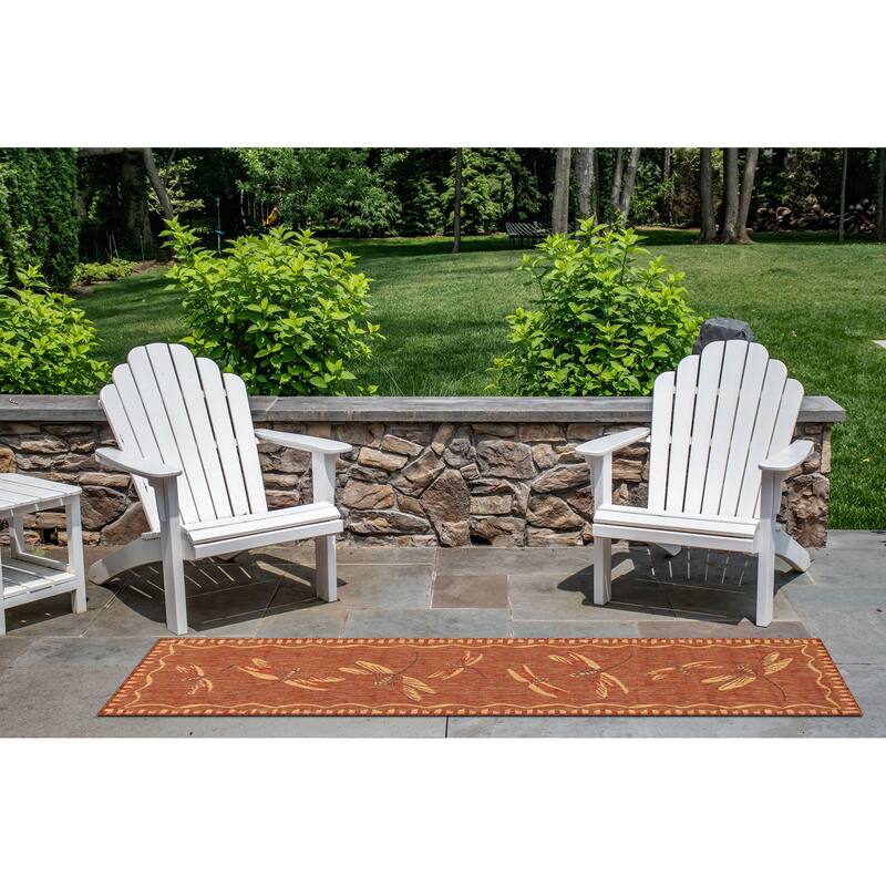 Liora Manne Carmel Dragonfly Indoor/Outdoor Rug