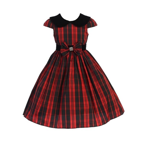 plus size red velvet christmas dress