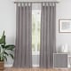 preview thumbnail 6 of 33, Vue Elements Priya Tab Top Window Curtain - 50x84 63 Inches - Grey