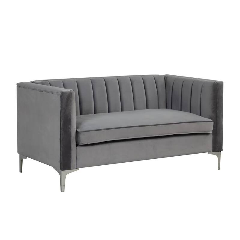 Morden Fort Upholstered Accent Living Room Loveseat - Grey