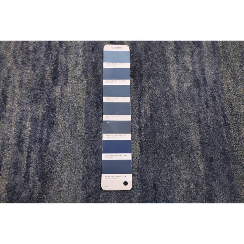 ECARPETGALLERY Hand-knotted Pak Finest Gabbeh Light Denim Blue Wool Rug - 4'0 x 6'0