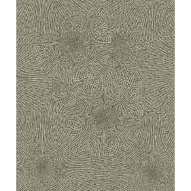 Brewster Zion Coffee Starburst Wallpaper - 21in x 396in x 0.025in