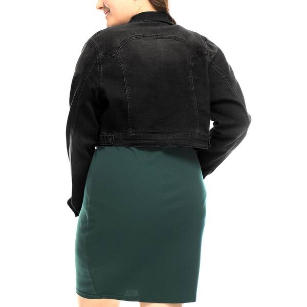 Shop Allegra K Women S Plus Size Denim Jacket On Sale
