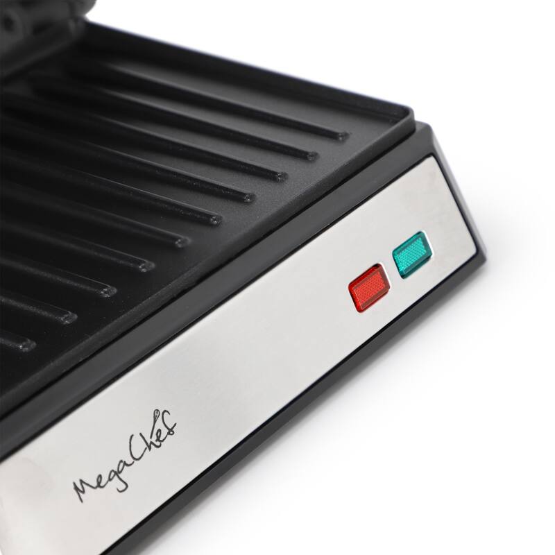 Electric Nonstick Dual Cooking Plate Panini Grill Machine with Drip Tray