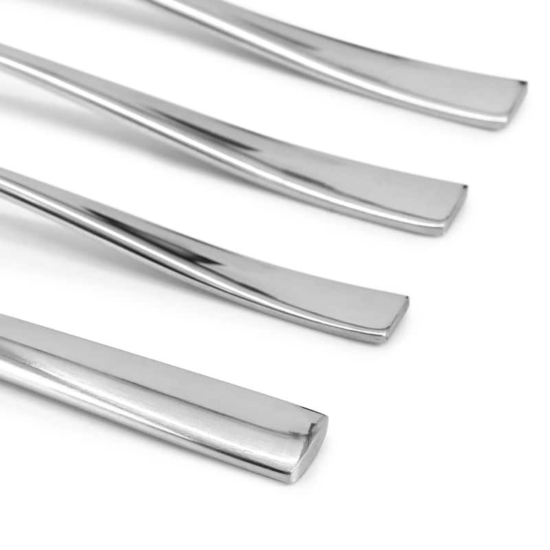 20 Piece Flatware Set with Steak Knives in Polished Stainless Steel