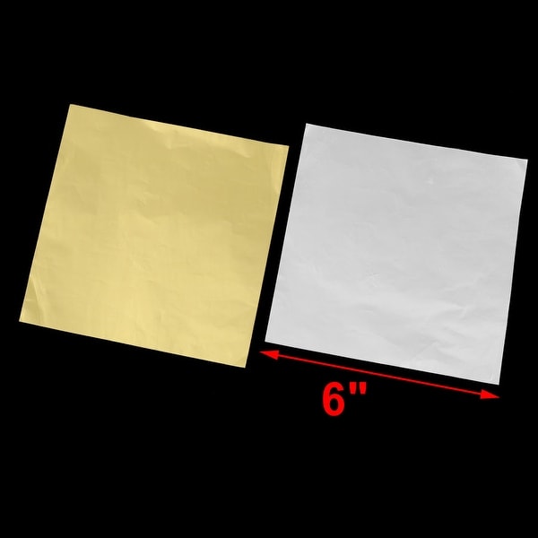 100Pcs Square Pure Color Aluminum Foil Wrapping Chocolate Candy Package Paper 
