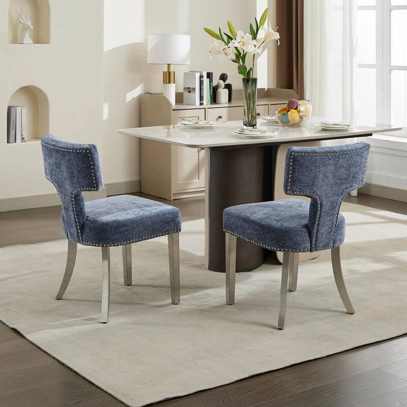 Mid Century Modern Dining Chairs Set of 2