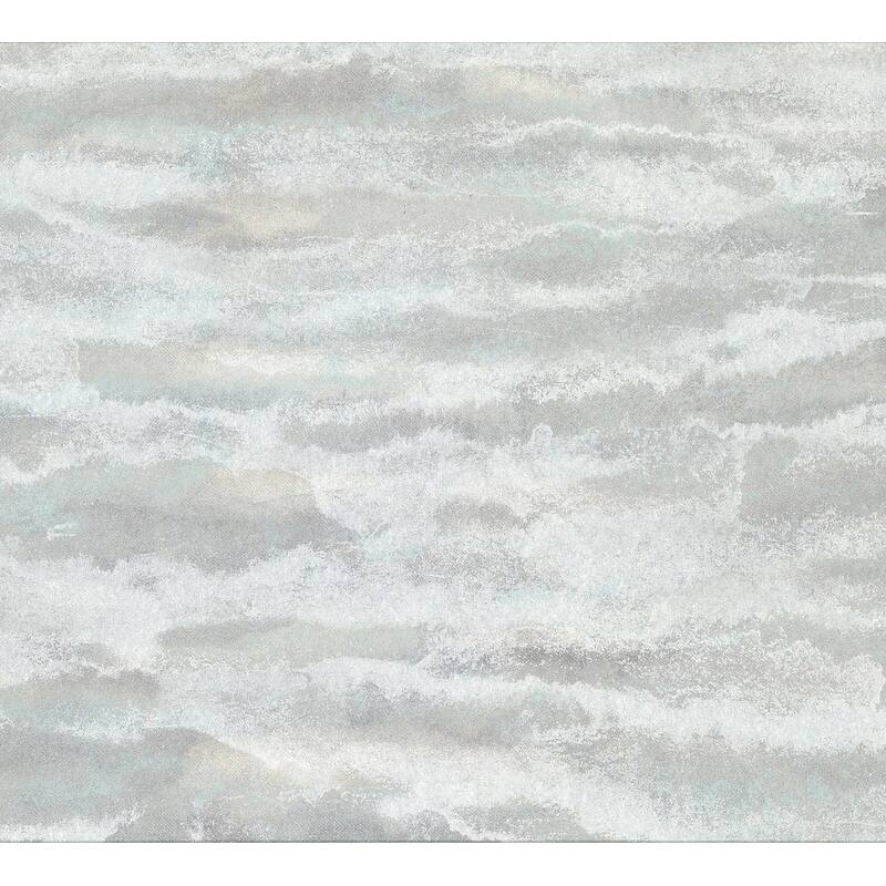 Brewster Sherlock Aqua Abstract Texture Wallpaper - 21in x 396in x 0.025in