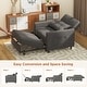 preview thumbnail 59 of 64, 3-in-1 Adjustable Sleeper Sofa Bed, Pull Out Chair Sofa, Convertible Folding Bed for Living Room