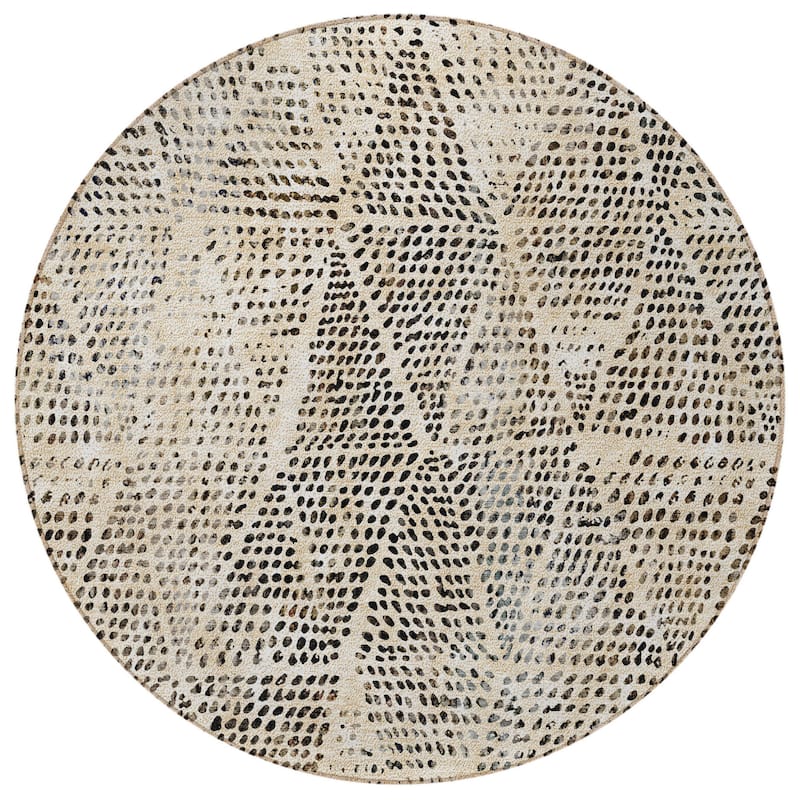 HomeRoots Geometric Transitional Rectangle Outdoor Rug