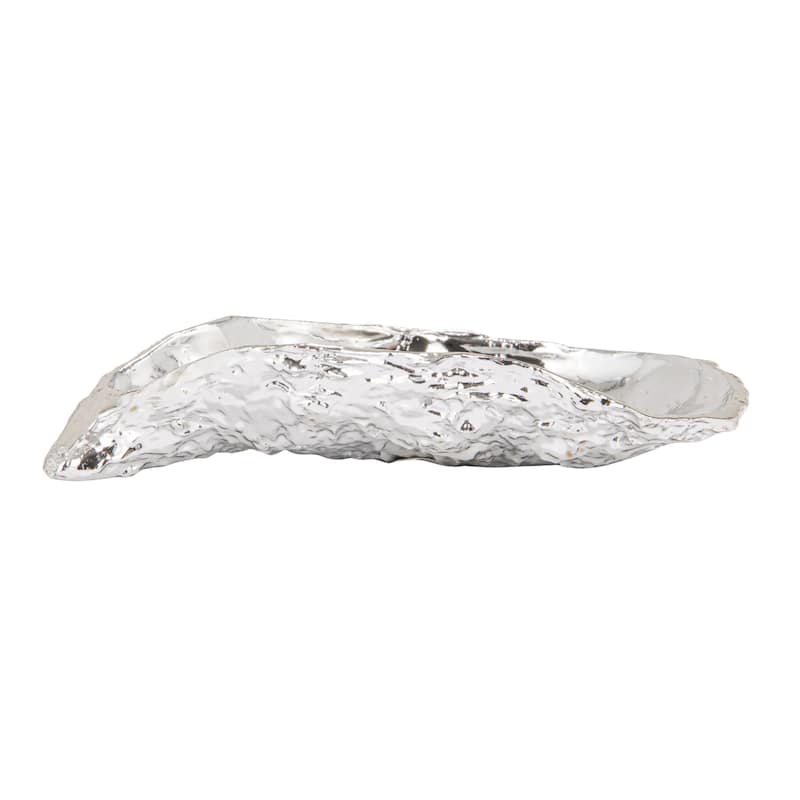 Decorative Cast Metal Dish - 5.88"L x 3.88"W x 1.13"H