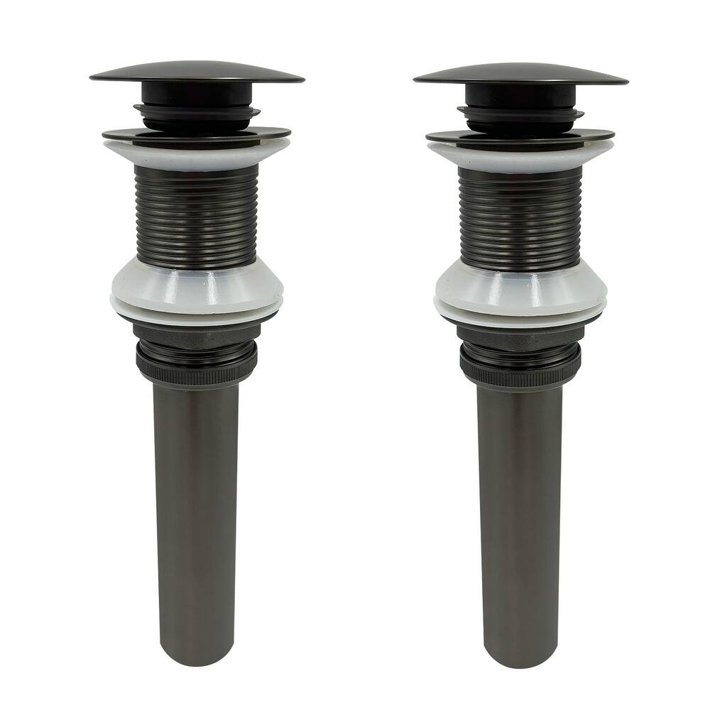 2 Pcs Bathroom Sink Drain Without Overflow, Vessel Sink Lavatory Vanity Pop Up Drain Stopper,304 Stainless Steel